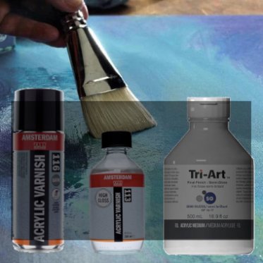 Lak/Fernis til Akrylfarver