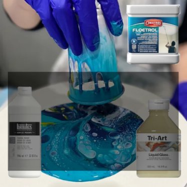 Pouring Medier til Akrylfarver