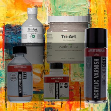 Malemedier og Lak til Akryl