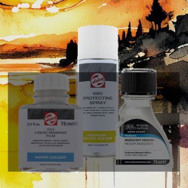 Malemedier / Lak til Akvarel