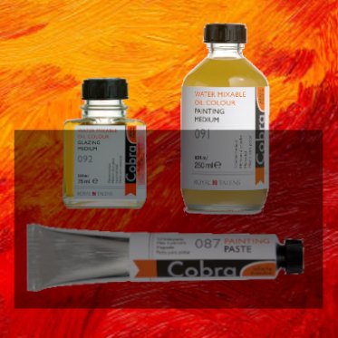 Malemedier/Lak til Cobra H20 Oliefarver