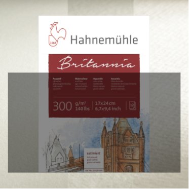Britania 300g Akvarelpapir - Glat & Ru