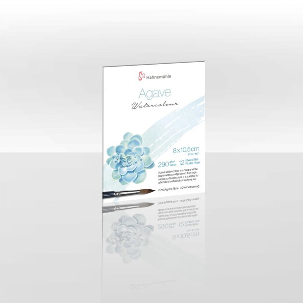 Hahnem�hle Agave Akvarelpapir 290g 8x10,5 cm (12 ark)
