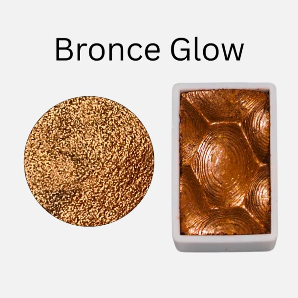 Skrim Bronce Glow � Metallic Akvarelfarve (Helpan)