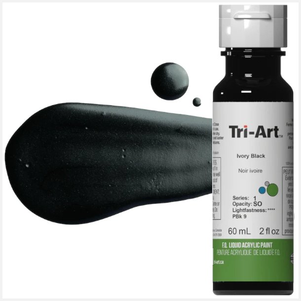 Tri-Art Liquid Ivory Black 60mL