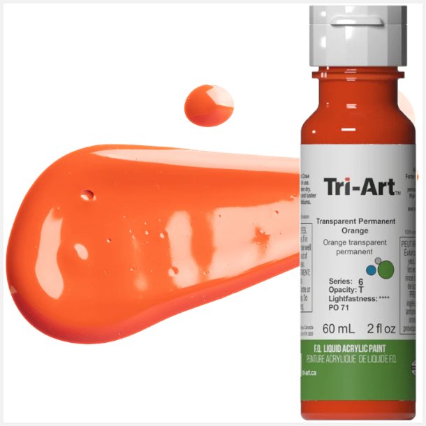 Tri-Art Liquid Transparent Permanent Orange 60mL