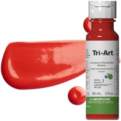 Tri-Art Liquid Transparent Pyrrole Red Medium 60mL
