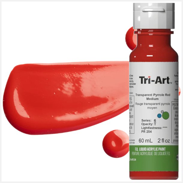 Tri-Art Liquid Transparent Pyrrole Red Medium 60mL