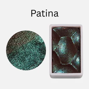 Skrim Patina � Skinnende/Glimmer Akvarelfarve (Helpan)