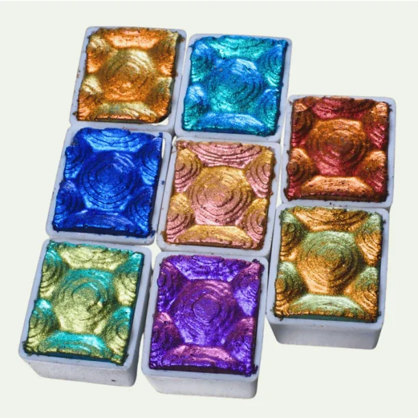 Skrim Supreme Shifters � Farveskiftende Akvarelfarver (S�t med 8 stk �pans)