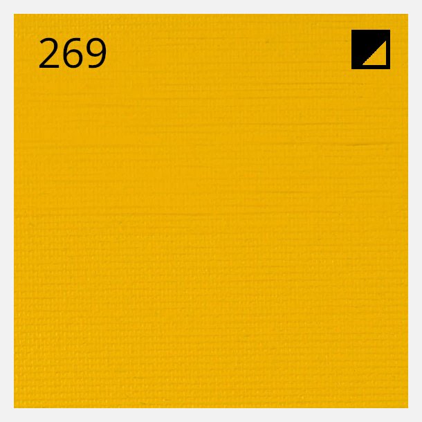 269 Azo Yellow Medium - Rembrandt Acrylic 40ml