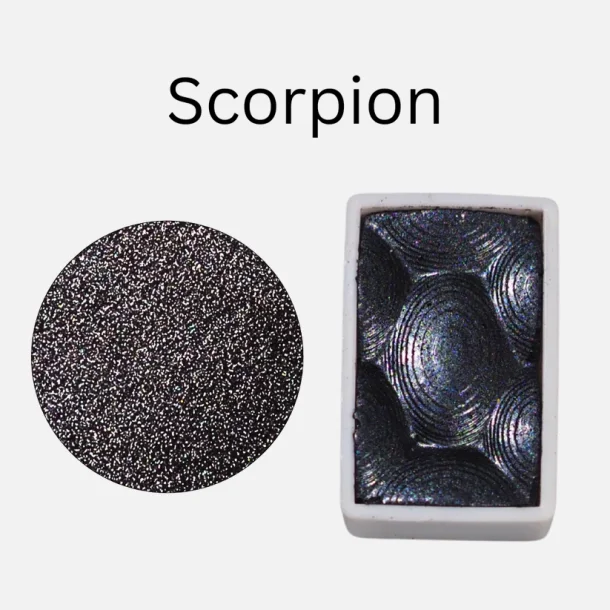 Skrim Scorpion � Skinnende/Glimmer Akvarelfarve (Helpan)