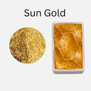 Skrim Sun Gold � Metallic Akvarelfarve (Helpan)
