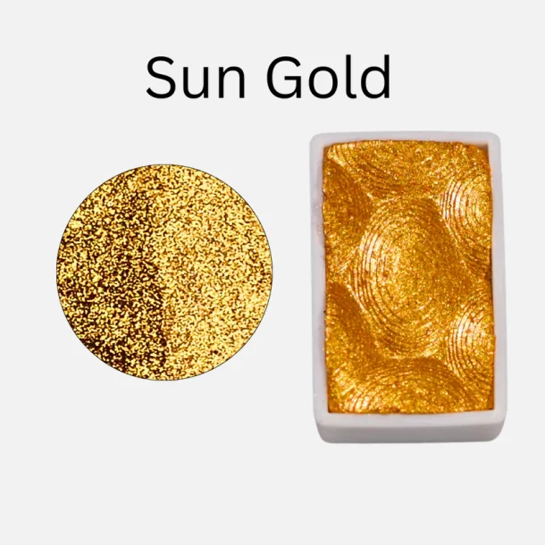 Skrim Sun Gold � Metallic Akvarelfarve (Helpan)