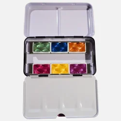 Skrim The Jewels � Shimmer/glimmer Akvarelfarver (S�t med 6 stk Helpans)