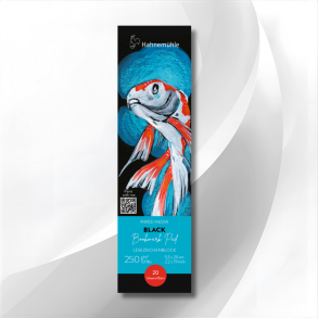 Bogm�rke Akvarelblok Sort 5,5x20cm