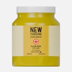 Tri-Art New Foundation 500 ml - Yellow Ochre