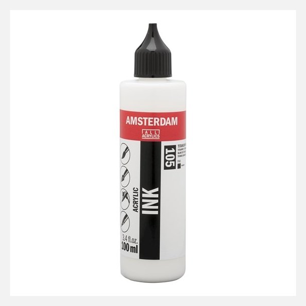 Amsterdam Ink 100ml - 105 Titanium White