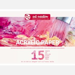 Talens AC Acryllic Paper 290g 15 ark - A4