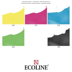 Ecoline St - Primr farver - 5 x 30ml
