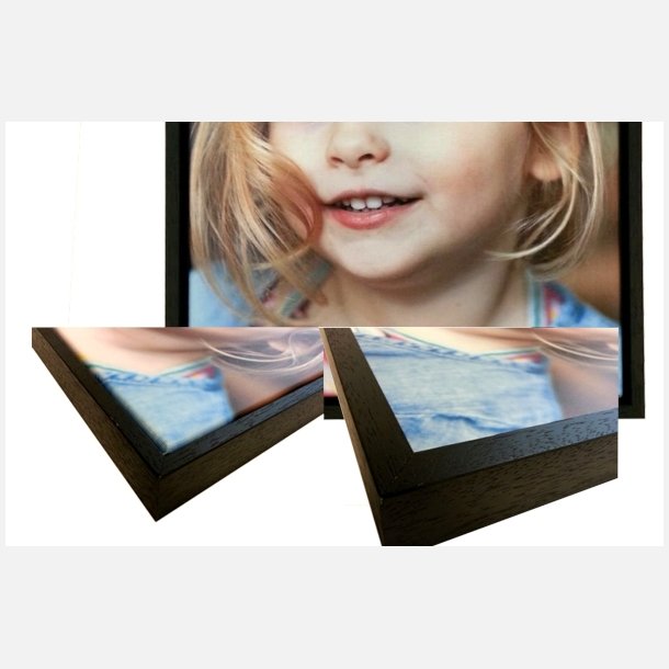 3-i-1 Combiframe Sort 90 cm (1/2 ramme)