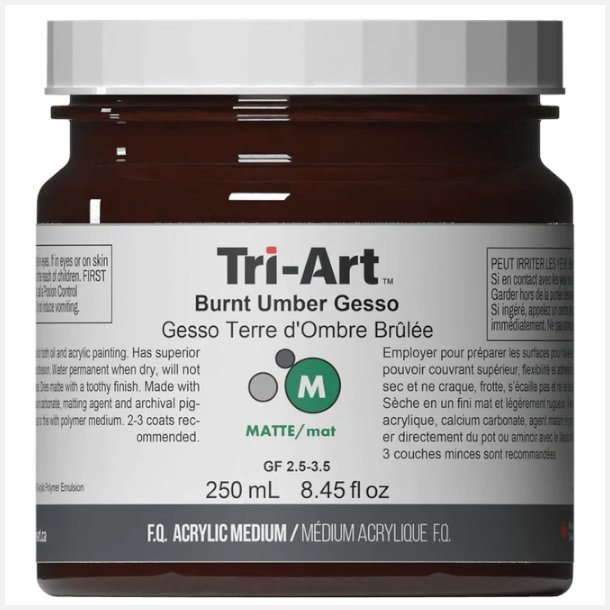 Tri-Art Burnt Umber Gesso 250ml