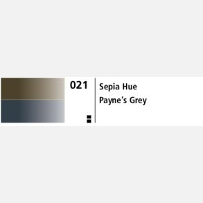 Aquafine 1/2 skl St 21 (Sepia Hue & Payne's Grey)