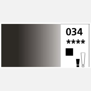 Aquafine Gouache 15ml - 034 Ivory Black