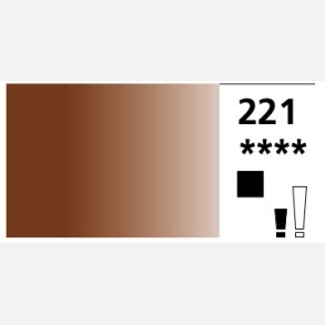 Aquafine Gouache 15ml - 221 Burnt Sienna